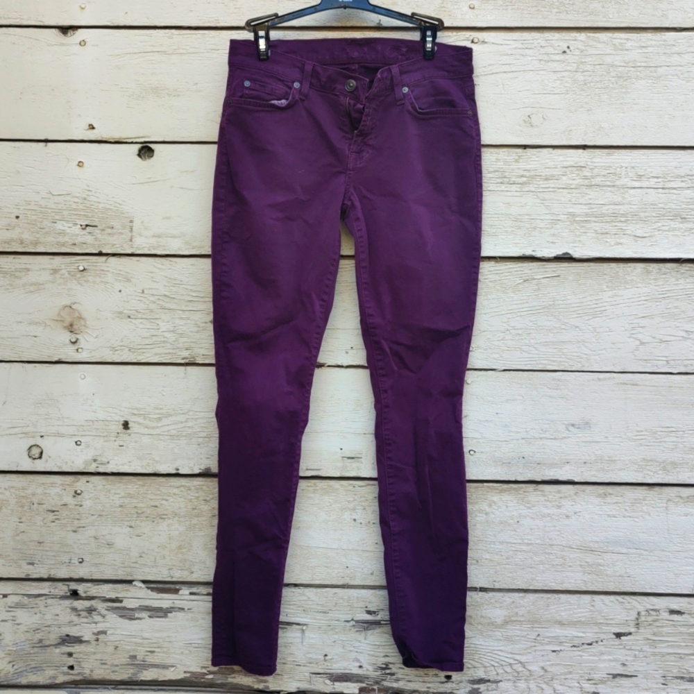 7 for all man kind purple women's jeans